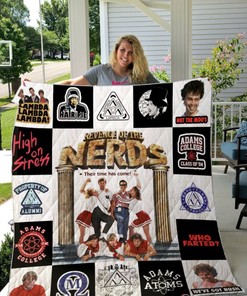 Revenge of the Nerds Fans Collection Quilt Blanket with Iconic Quote and Comfortable Material