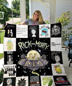 Rick And Morty Quilt Blanket For Fans Ver 17 for Cartoon Fans