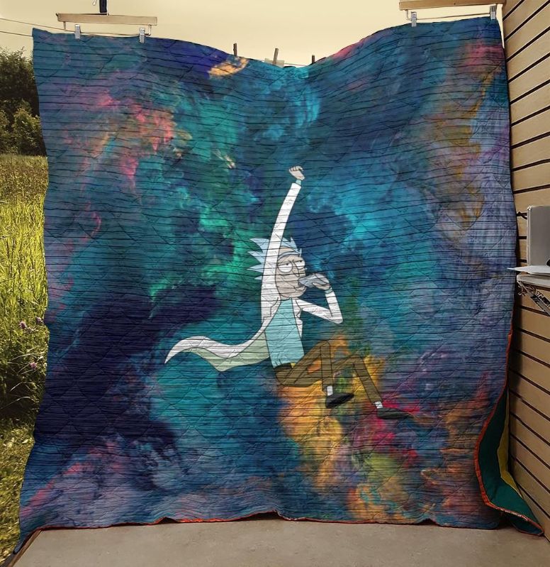 Rick Sanchez Quilt Blanket - Ideal for Fans of Rick and Morty