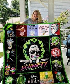 Rick and Morty Quilt Blanket - A Must-Have for Fans of the Animated Science Fiction Series