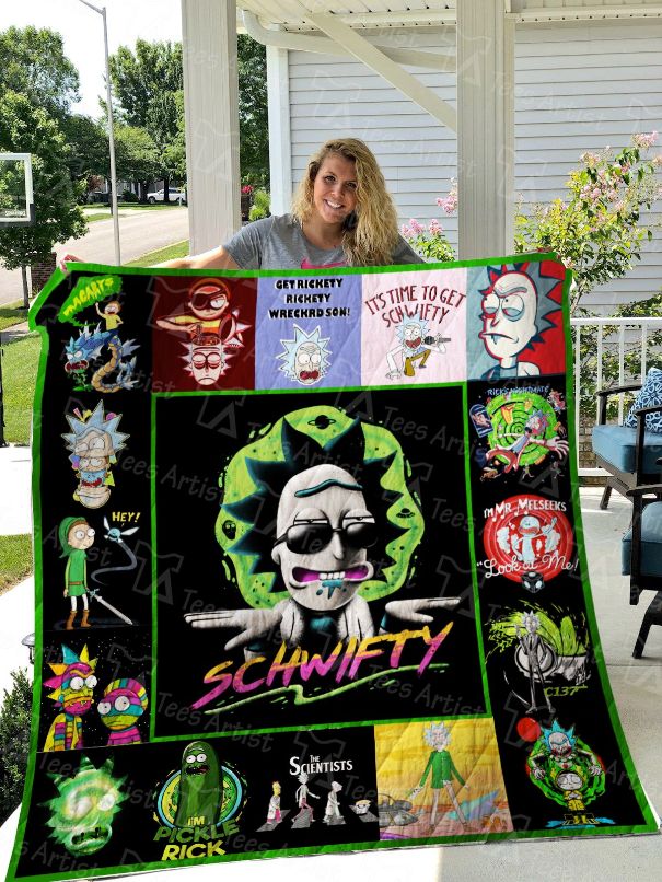 Rick and Morty Quilt Blanket - A Must-Have for Fans of the Animated Science Fiction Series