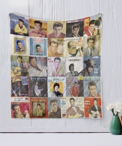 Ricky Nelson Fans Collection Quilt Blanket with Vintage Design