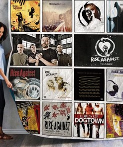 Rise Against Albums Quilt Bedding Set For Boys Ver14, Ideal for Punk Rock Enthusiasts