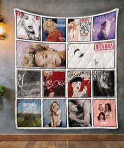 Rita Ora Album Covers Quilt Blanket for Pop Music Fans