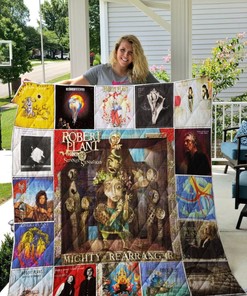Robert Plant Collection Vintage Quilt Blanket for Music Fans