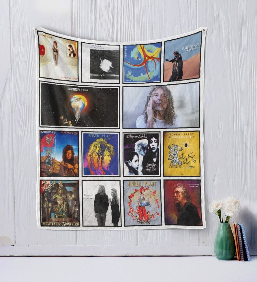 Robert Plant Quilt Bedding Set with Vintage Style