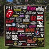 Rock And Roll Quilt Bedding Set with Premium Comfy Sofa Throw Bedding Set