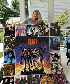 Rock Kiss Alive II Collection Quilt Bedding Set for Music Fans