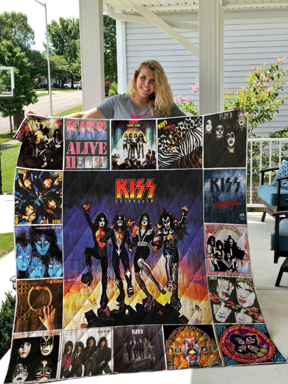Rock Kiss Alive II Collection Quilt Bedding Set for Music Fans