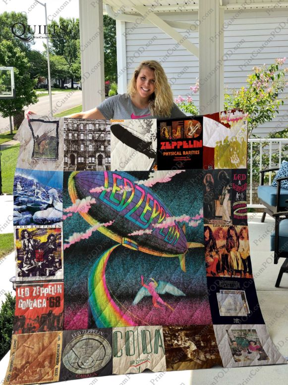 Rock Led Zeppelin Collection Quilt Bedding Set - A Must-Have For Fans Of The Band