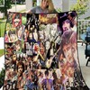 Rock Music Band: Quilt Bedding Set with Fleece Blanket for Music Lovers