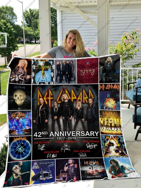 Rock Out With Def Leppard For Fan Quilt Blanket