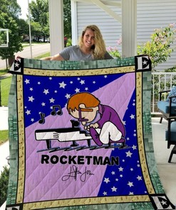 Rocketman Elton John Quilt Bedding Set