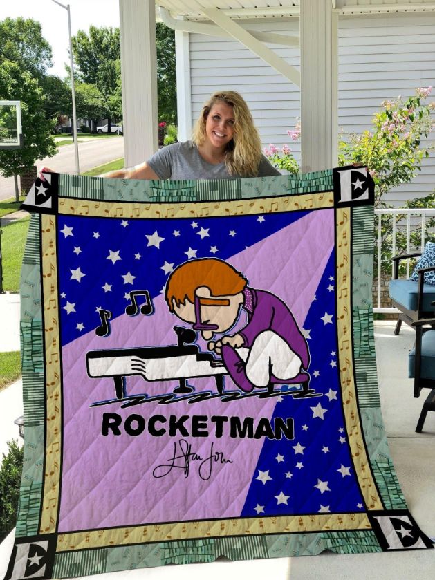 Rocketman Elton John Quilt Bedding Set
