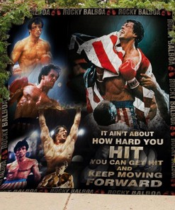 Rocky Balboa fans, don't miss out on this unique quilt blanket