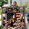 Rocky IV Quilt Blanket with Inspiring Quote