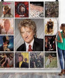 Rod Stewart British Rock Star Quilt Bedding Set For Fans