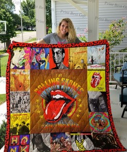 Rolling Stones Cover Poster Quilt Bedding Set