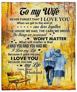 Romantic Husband To Wife Never Forget That I Love You Quilt Bedding Set for Wife's Birthday