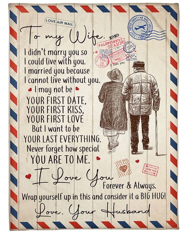 Romantic To My Wife I Love You Letter Quilt Bedding Set for Wife From Husband