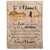 Romantic True Love Isn't Proved By Being Inseparable Quilt Bedding Set for Wife From Husband