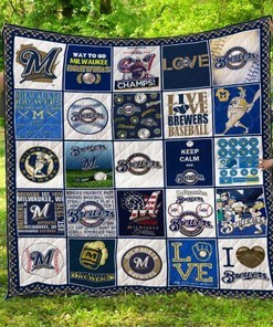 Root for Milwaukee Brewers with Their Quilt Blanket