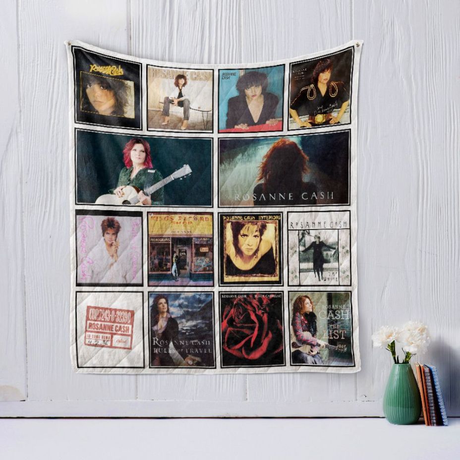 Rosanne Cash Quilt Blanket - Personalized Gift for Music Lovers