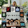 Ross Rachel Chandler Monica Phoebe Joey Friends Quilt Blanket