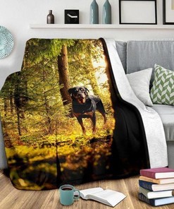Rottweiler Dog Premium Comfy Sofa Throw Blanket for Dog Lovers