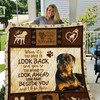 Rottweiler Dog Theme Quilt Blanket - I'll Be There For You Rottweiler Blanket