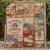 Route 66 Vintage Quilt Blanket for Road Trip Lovers