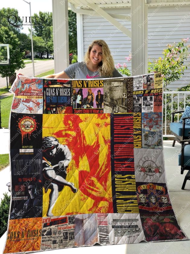 Run N' Roses Albums Quilt Blanket For Kids Ver 17, Perfect for Young Rock Fans