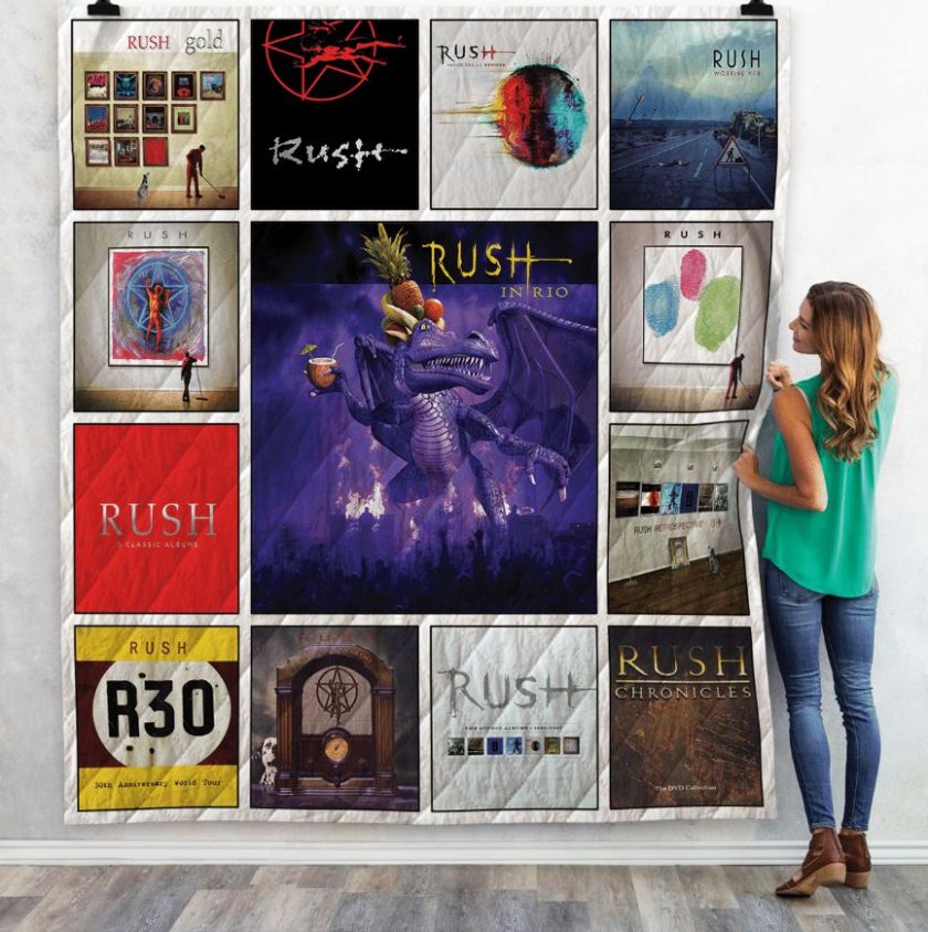 Rush Band Complication Albums Quilt Bedding Set for Fans