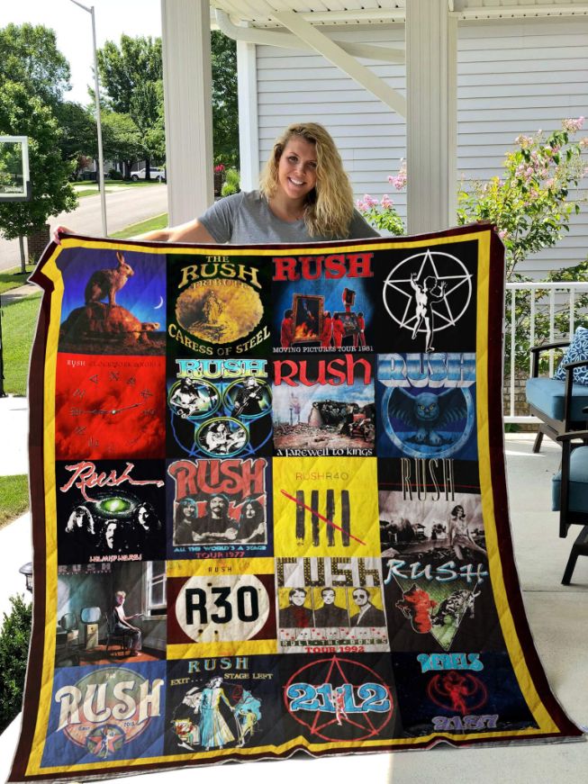 Rush Vintage Rock Band Quilted Bedding Set - For True Fans