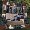 Russian Blue Cat Cute Quilt Blanket - Add this Adorable Throw Blanket to Your Quilt Bedding Set Collection