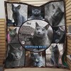 Russian Blue Cat The More I Learn About People Quilt Bedding Set Gifts for Birthday Christmas Thanksgiving
