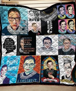 Ruth Bader Ginsburgh Quotes Inspirational Quilt Bedding Set