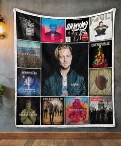 Ryan Tedder Album Covers Quilt Blanket - Perfect for Fans of the Iconic Musician