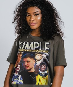 S1mple Vintage Homage Tee | CSGO Fan Tshirt | Retro 90s Sweater | S1mple Merch Gift | Movie Shirts for Men