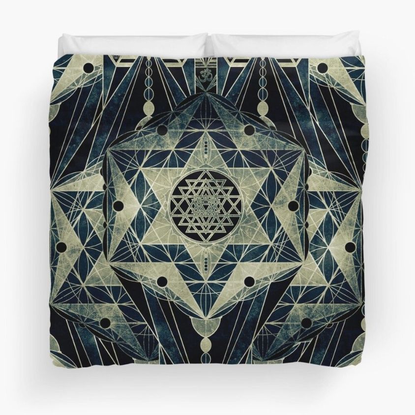 Sacred Geometry Duvet Cover Bedding Set Quilt Cover Flatsheet 2 Pillow Cases