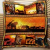 Safari At The Sunset Quilt Blanket - Ideal for Animal Lovers