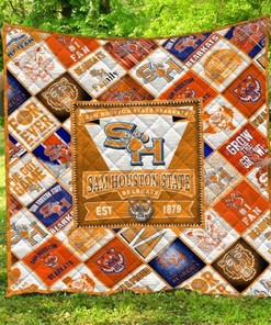 Sam Houston State Bearkats Ncaa Quilt Bedding Set for Kids
