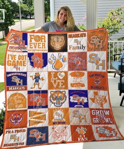 Sam Houston State Bearkats Quilt Blanket for College Sports Fans