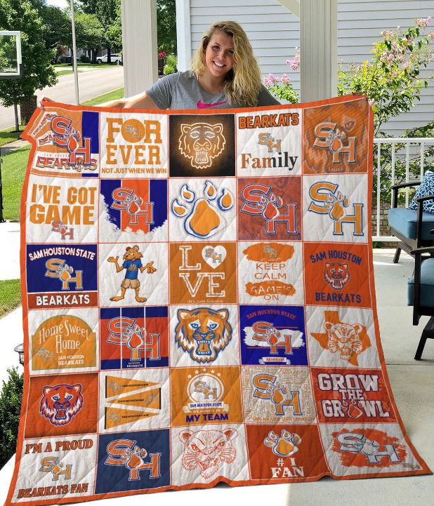 Sam Houston State Bearkats Quilt Blanket for College Sports Fans