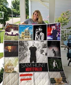 Sam Hunt Albums Quilt Blanket 02, Cozy Bed Set for Country Music Lovers