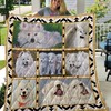 Samoyed Friends Quilt Blanket Great Customized Quilt Gifts For Birthday Christmas Thanksgiving with Adorable Dog Pattern