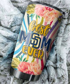 San Diego Padres Best Mom Ever Flower MLB Tumbler with Blooming Style