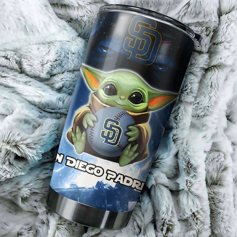 San Diego Padres MLB Tumbler - Baby Yoda Edition