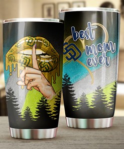 San Diego Padres MLB Tumbler - Best Mom Ever Personalized Gift for Baseball-loving Moms