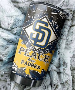 San Diego Padres MLB Tumbler - Peace and Love Edition
